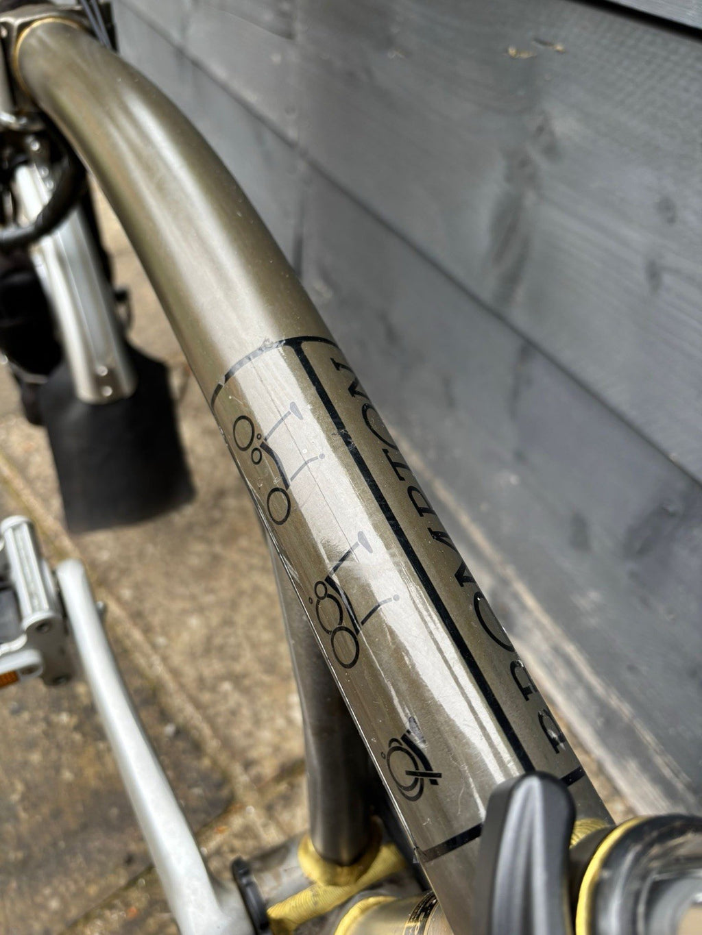 Brompton M3L Folding Bicycle + Assist in Raw Lacquer - Only Light Leisure Use