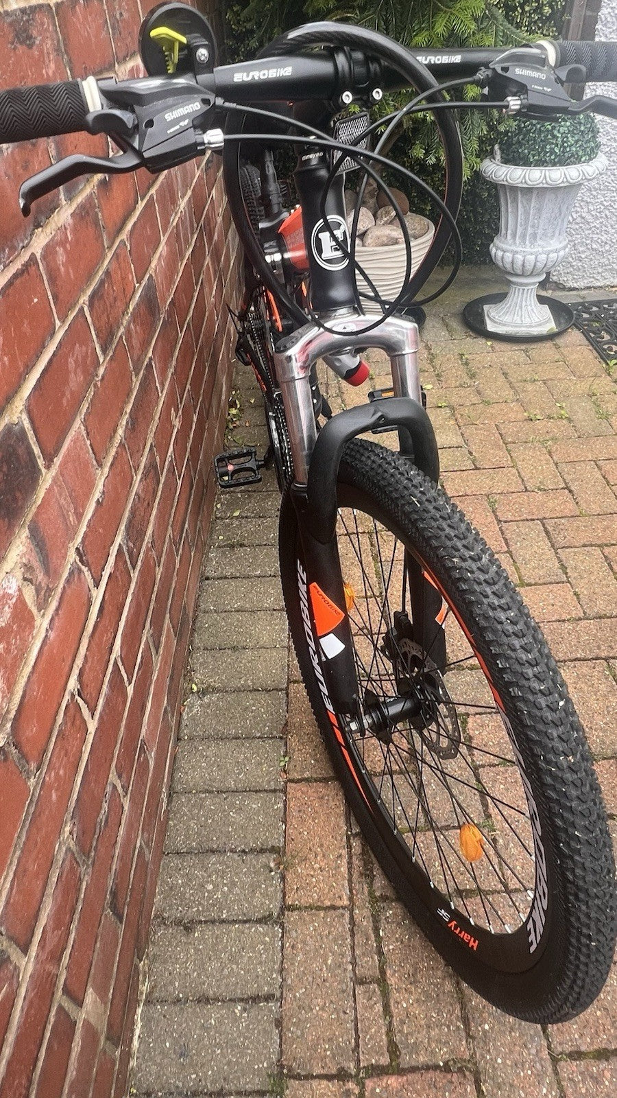 Folding Mountain Bike, Brand Eurobike * Number of Speeds 21 * 27.5 Inches Black