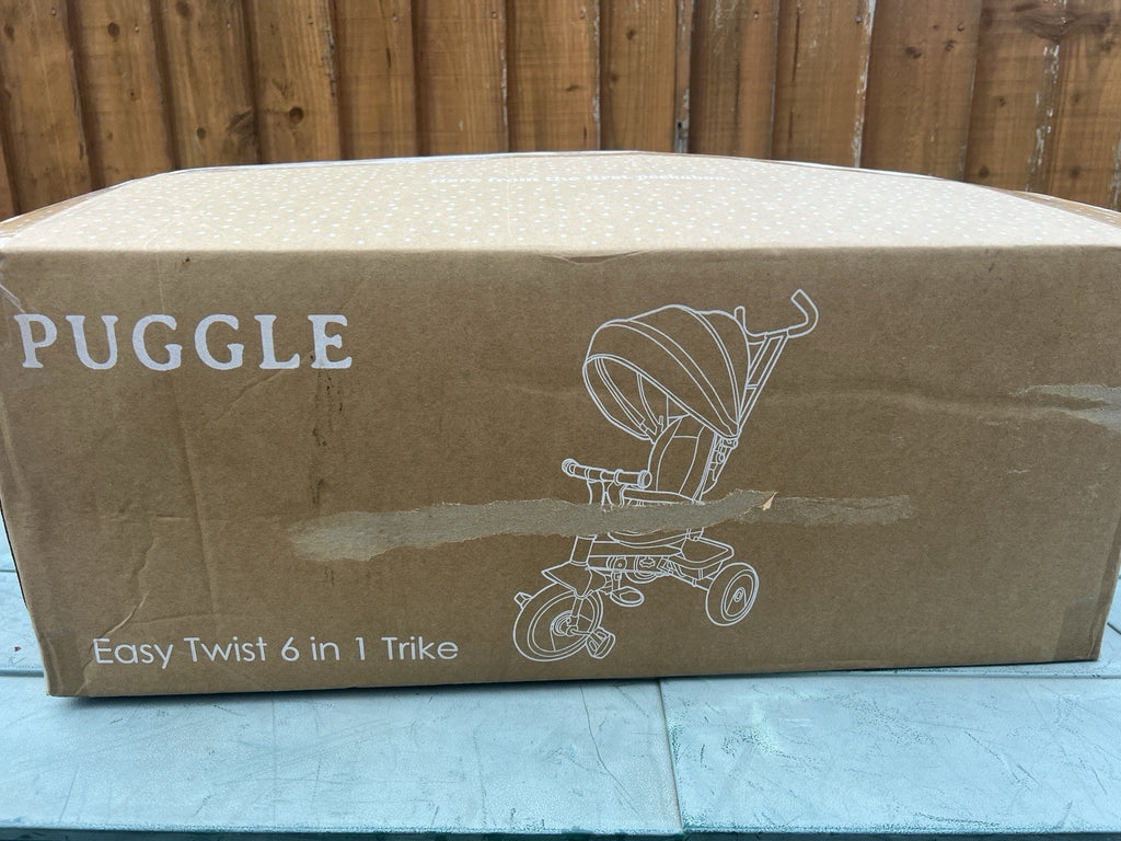 Puggle Easy Twist 6-in-1 Folding Trike with Parent Handle - (9 Months - 5 Years)