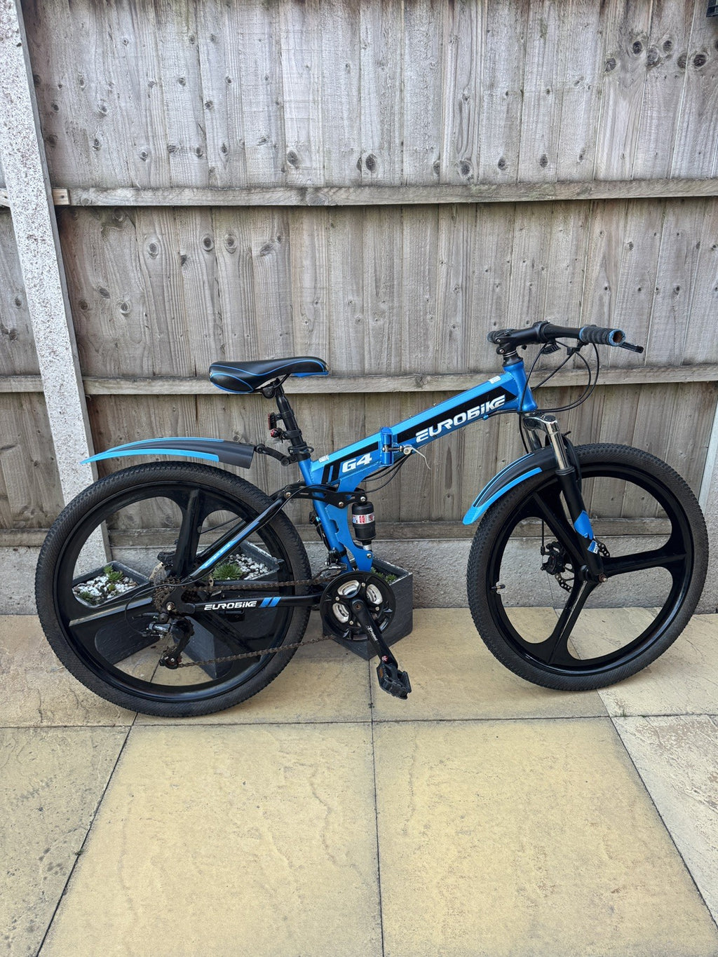 Foldable MOUNTAIN BICYCLE Eurobike BLUE G4 26"