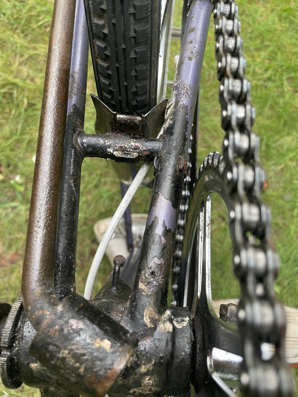 Raleigh Stowaway 1976 Folding Bike Purple Sturmey Archer Desirable Brooks Saddle