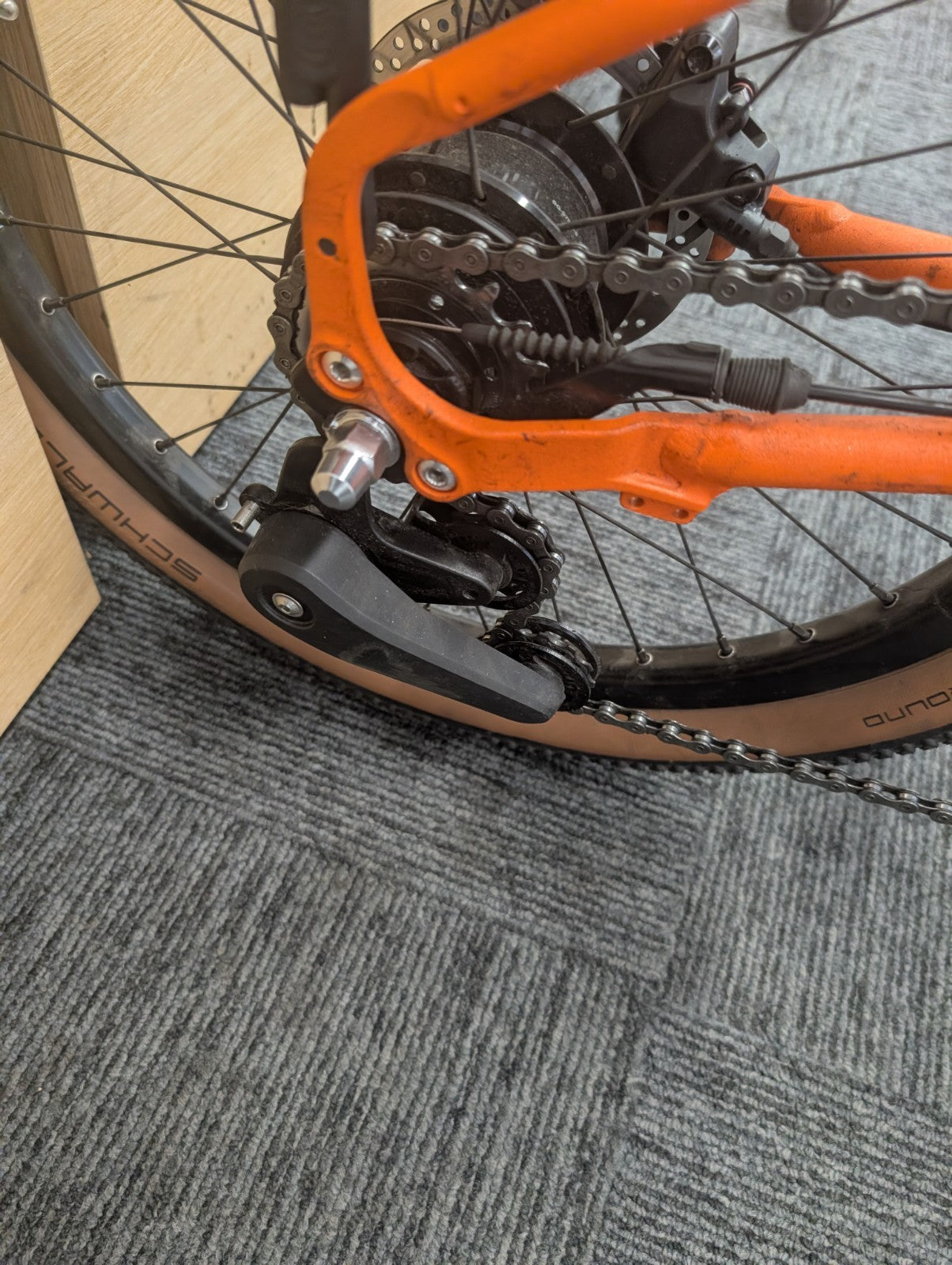 Brompton G Line 8-Speed Large Orange Excellent Condition