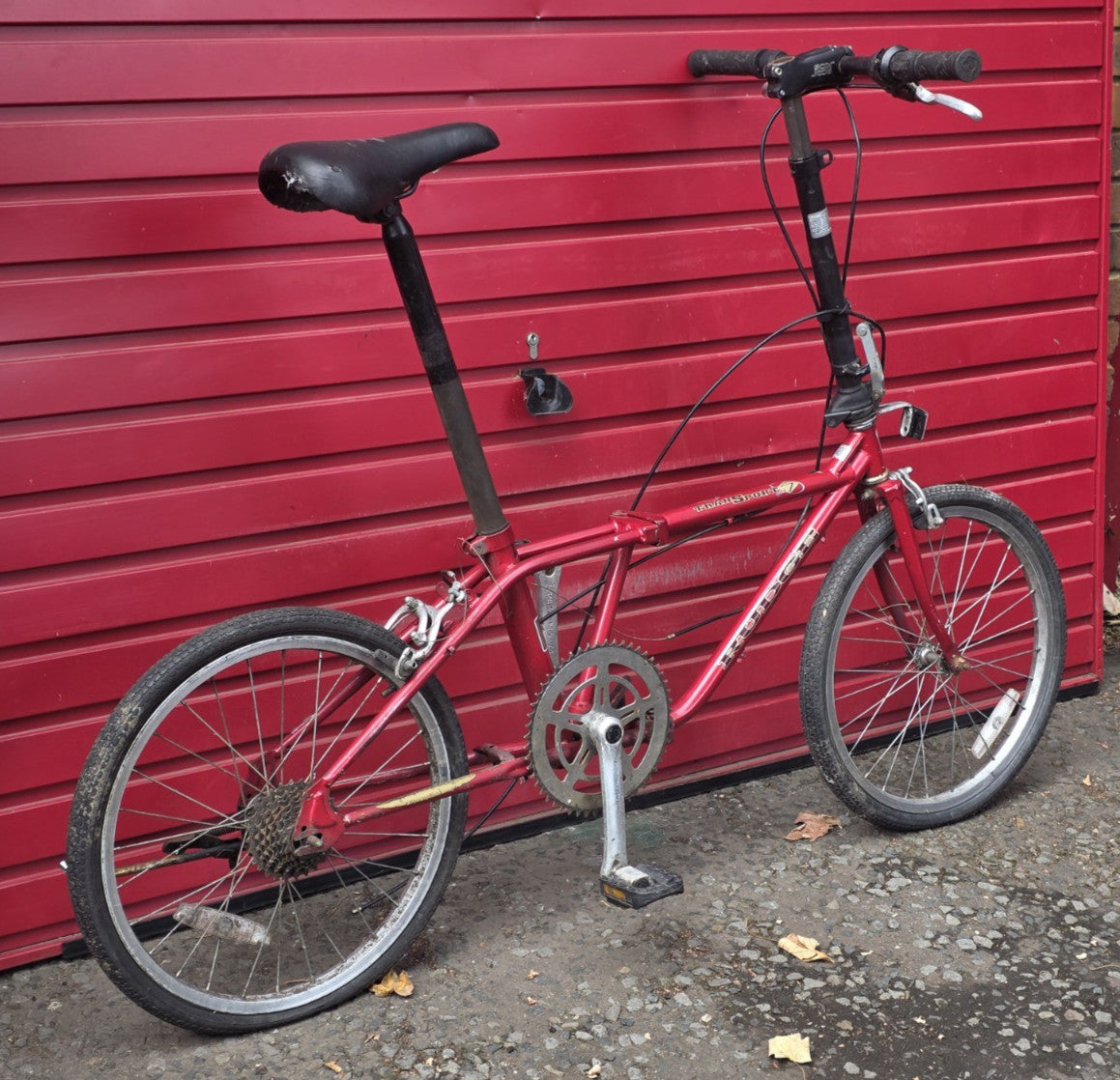RARE* VINTAGE RUDGE TRANSPORT 7 FOLD UP BIKE BICYCLE (RESTORATION PROJECT)