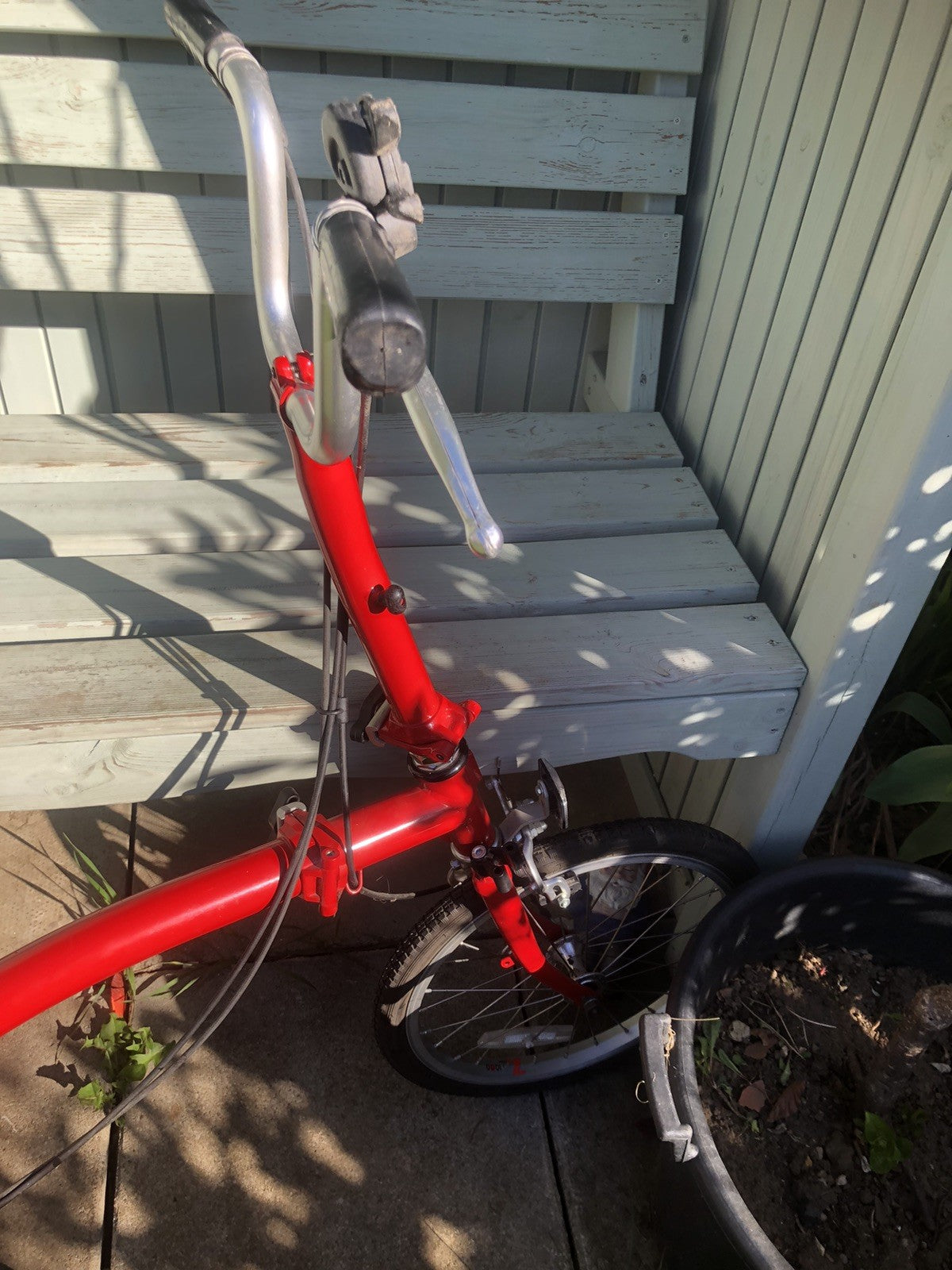 Brompton A Line Folding Bike 3 -Speed, Red