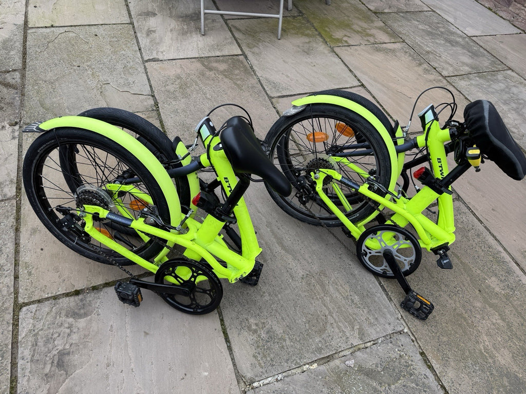 BTWIN Foldable 500 20" Folding Bikes x2, Lightweight, Compact