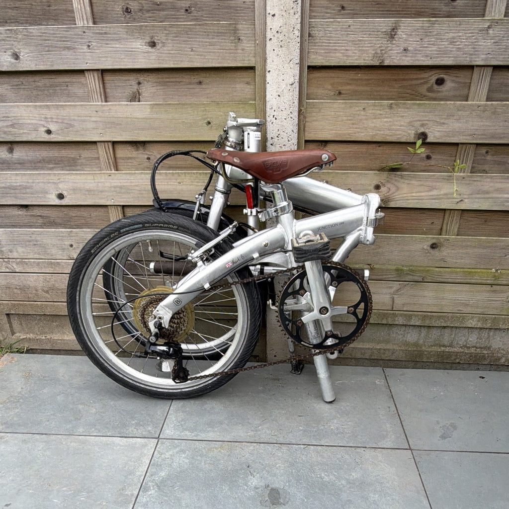Bickerton Junction 1909 20in Folding Bike 7 Speed Silver Mudguards M Alloy