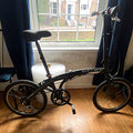 Carrera Intercity Folding Bike 20in Black V-Brake Flat Bar Gripshifter