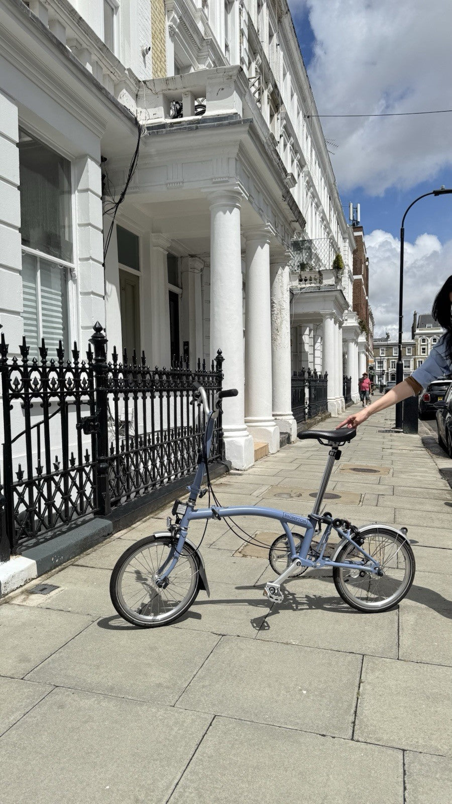 Brompton Folding Bike 3-Speed cloud blue