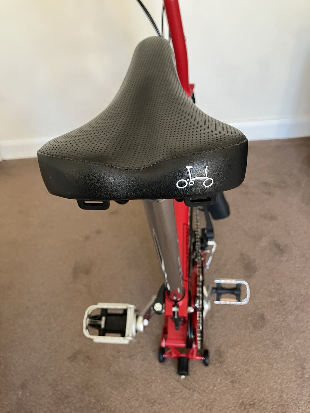 Brompton M6L (C-Line Explore) Folding Bike In House Red