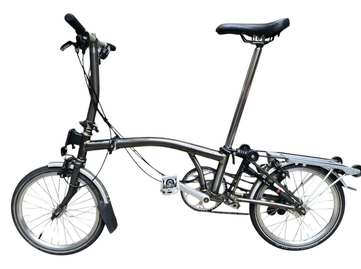 Brompton C Line S6R (6 Speed) folding bicycle - Raw Lacquer