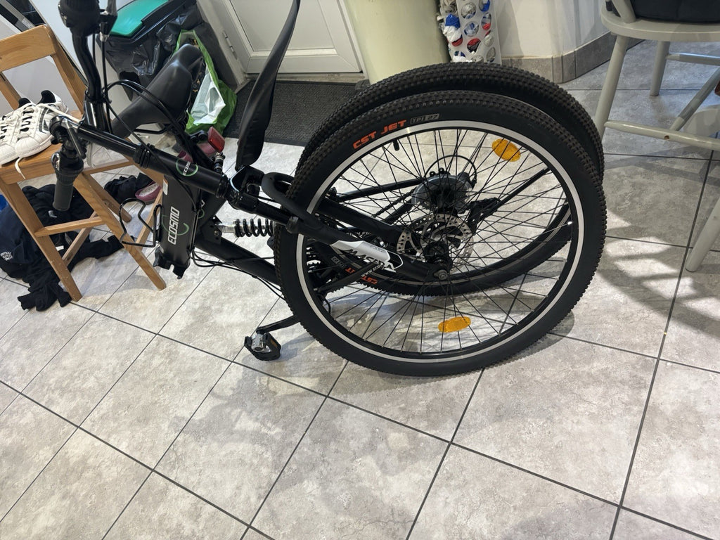 Ecosmo 26SF02BL 26 inch 21 Speeds Folding Mountain Bicycle - Black