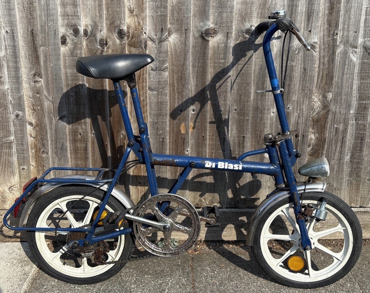Vintage DI BLASI Folding Bike- Navy 4 Gears