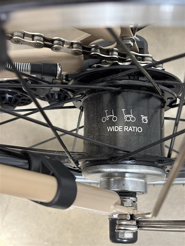 Brompton C Line 6 Speed 2023 High Handlebar Folding Bike - Dune Sand