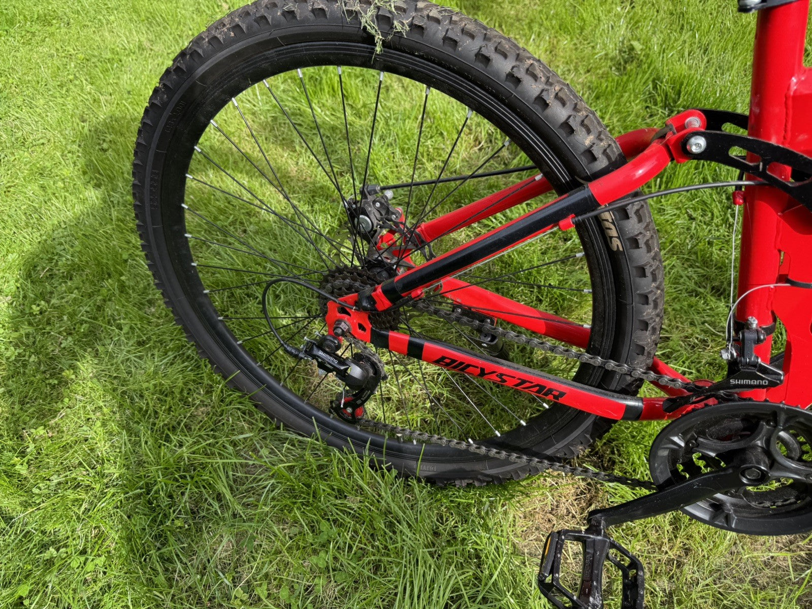 26 Inch Folding Bike, Bicystar Mountain Bike Adult bicycle Dual Suspension