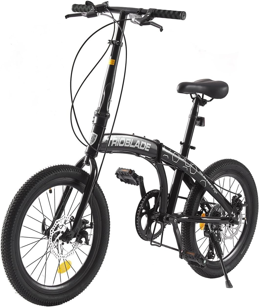 20” Foldable City Bike 7-Speed Disc Brake Lightweight Compact Commuter Bike