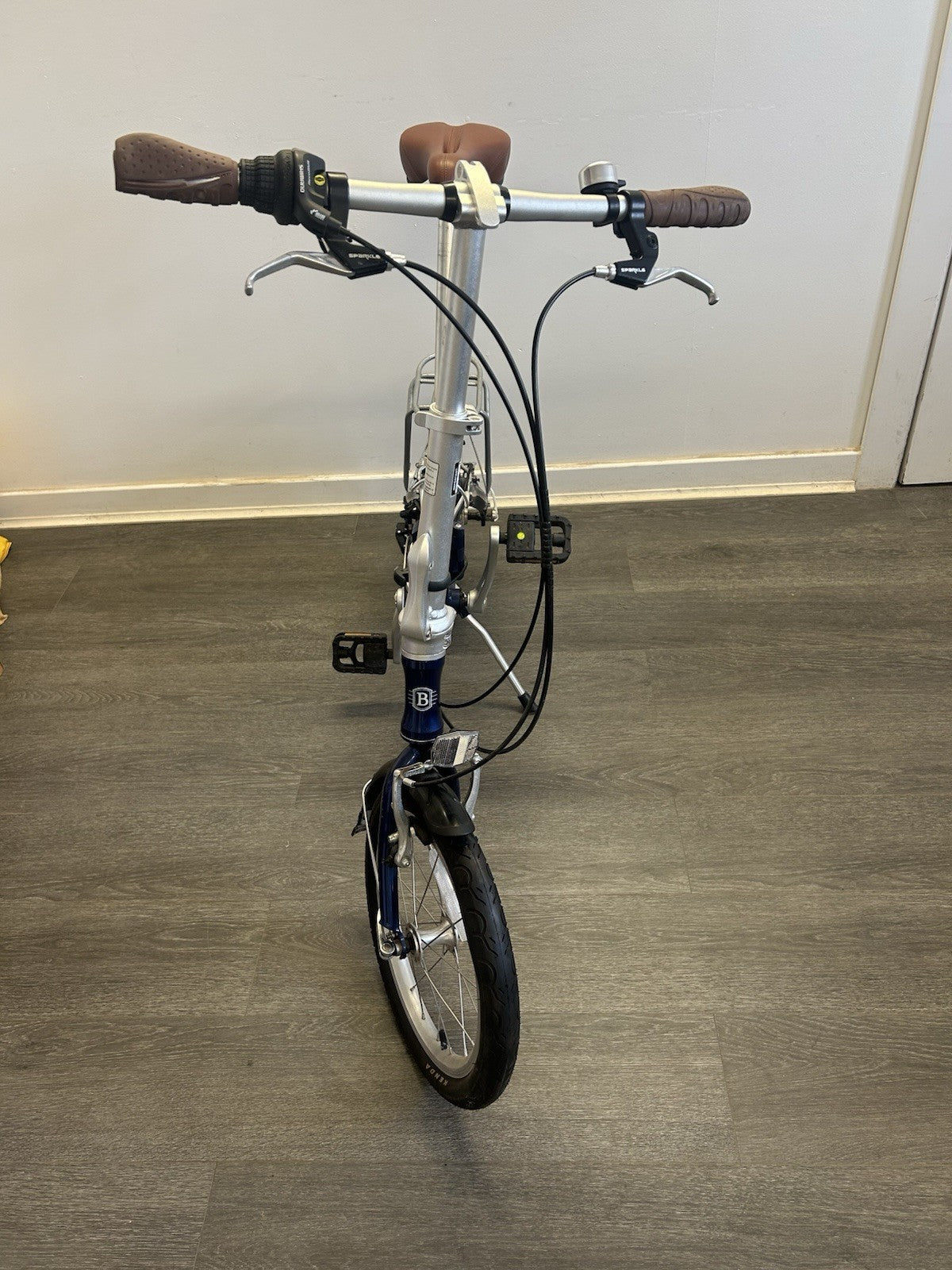 Bickerton Pilot 1407 16 in Folding Bike Blue Rear Carrier Mudguards Kickstand