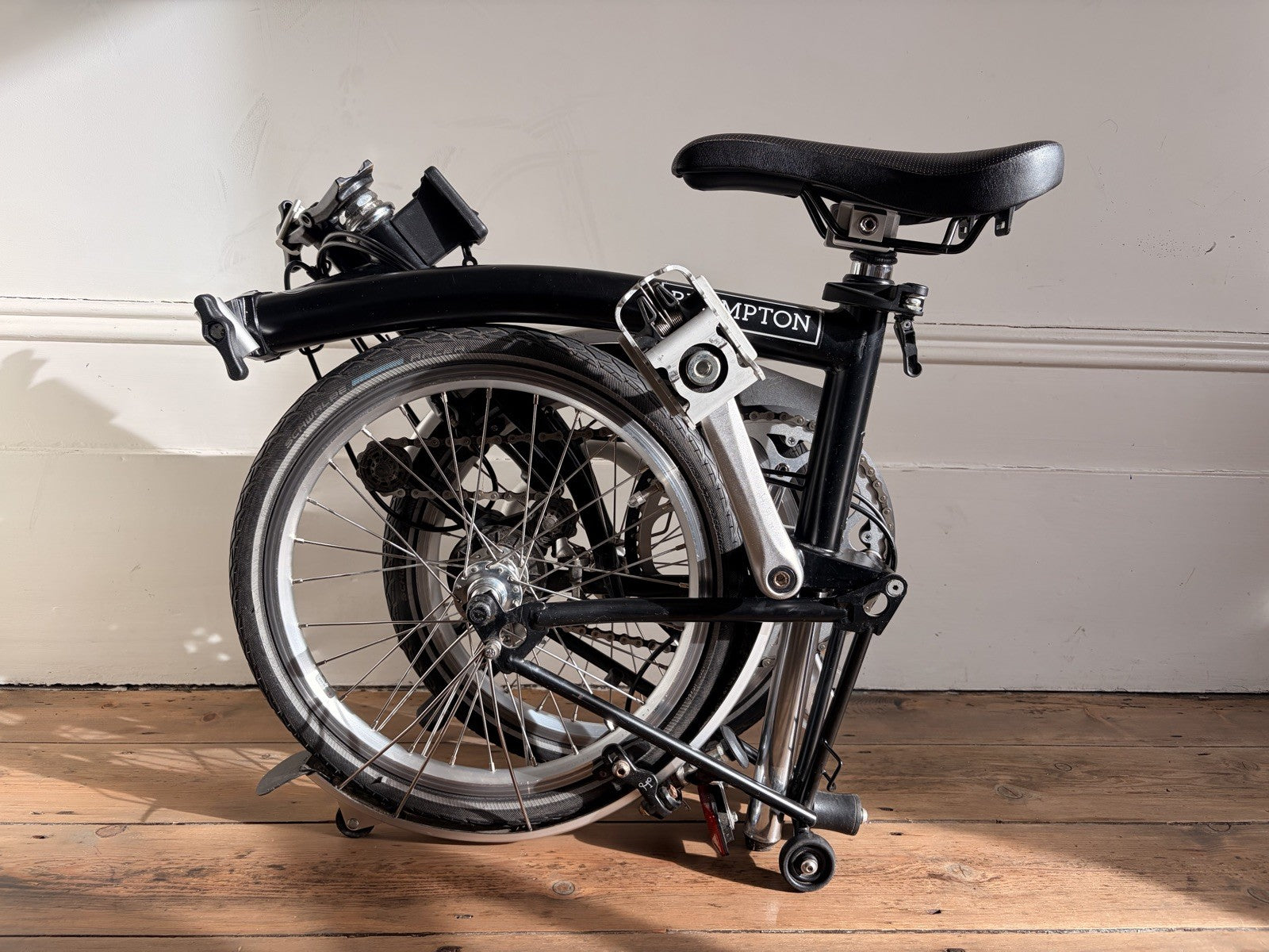 Brompton C Line 2 speed black folding bicycle 2022