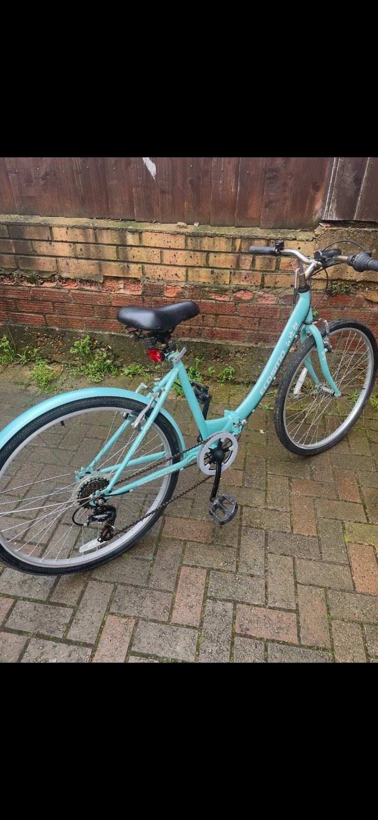 Ecosmo 26" Wheel Folding Ladies Women City Bicycle Bike 7 SP, 17" Frame -26LF08B