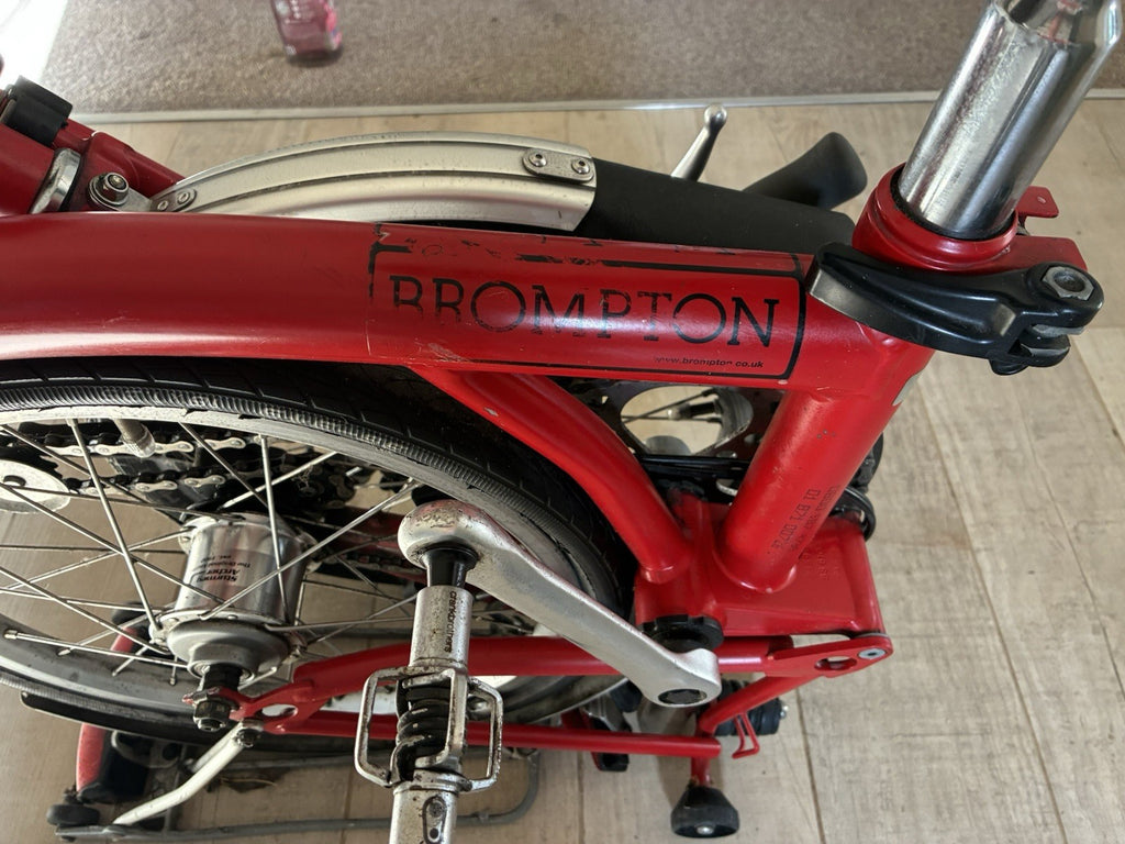 Brompton M3L red in good condition and smooth ride