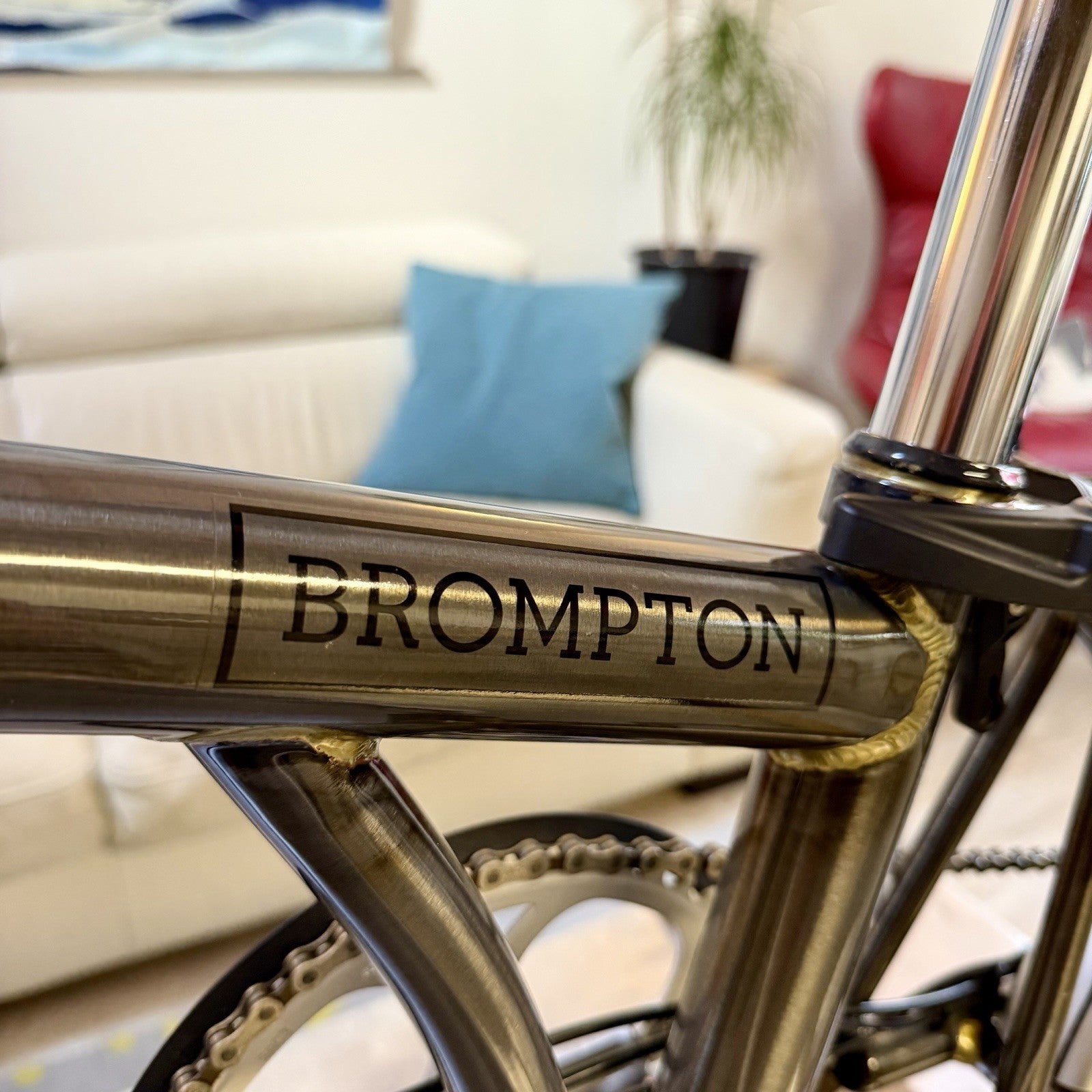L@@K… Brompton C-Line 6 Speed Low Handlebar Rare Clear Lacquer Finish - New :)