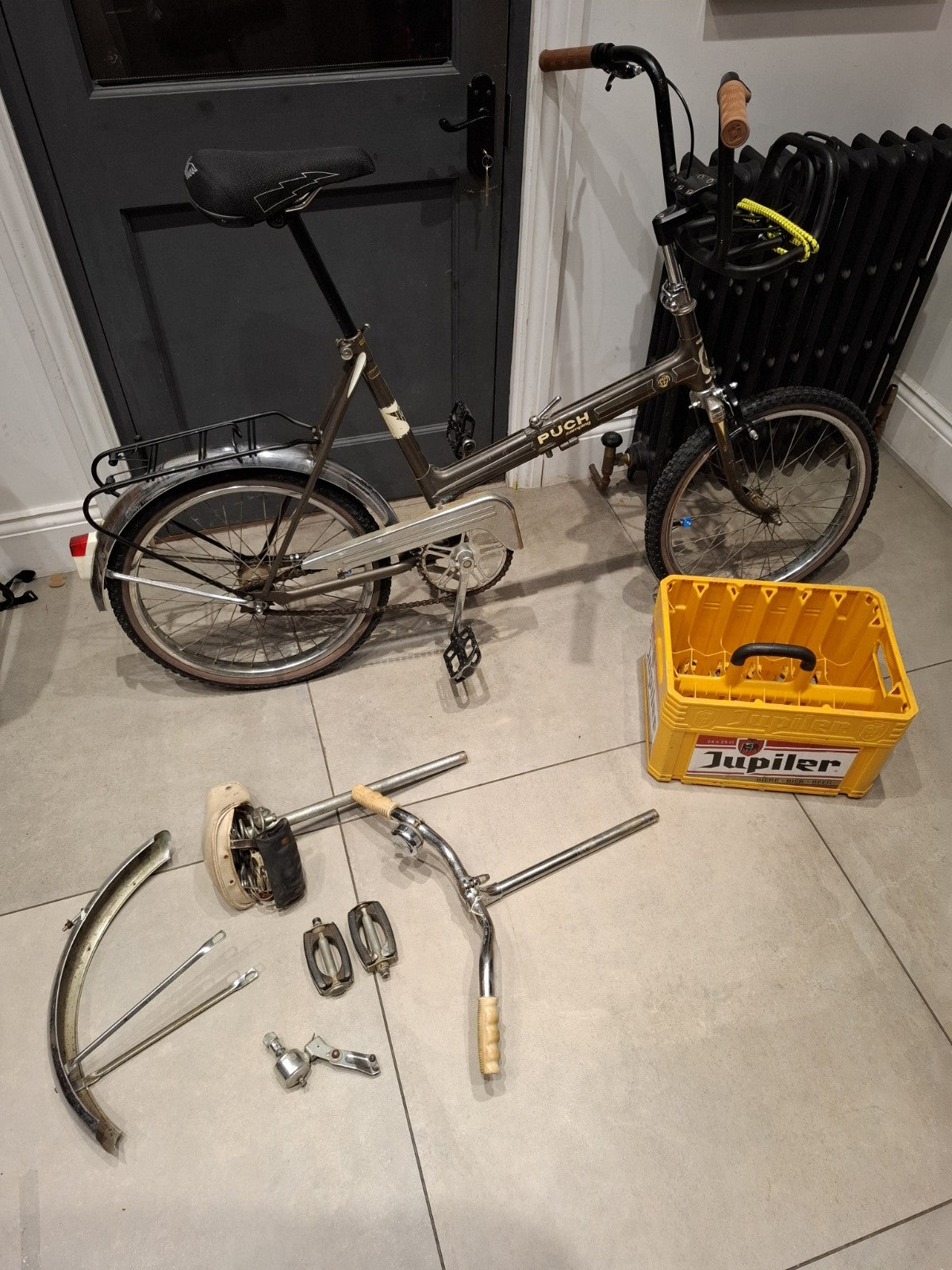 Retro Puch Camping Folding Cargo Bike BMX Parts 1970s