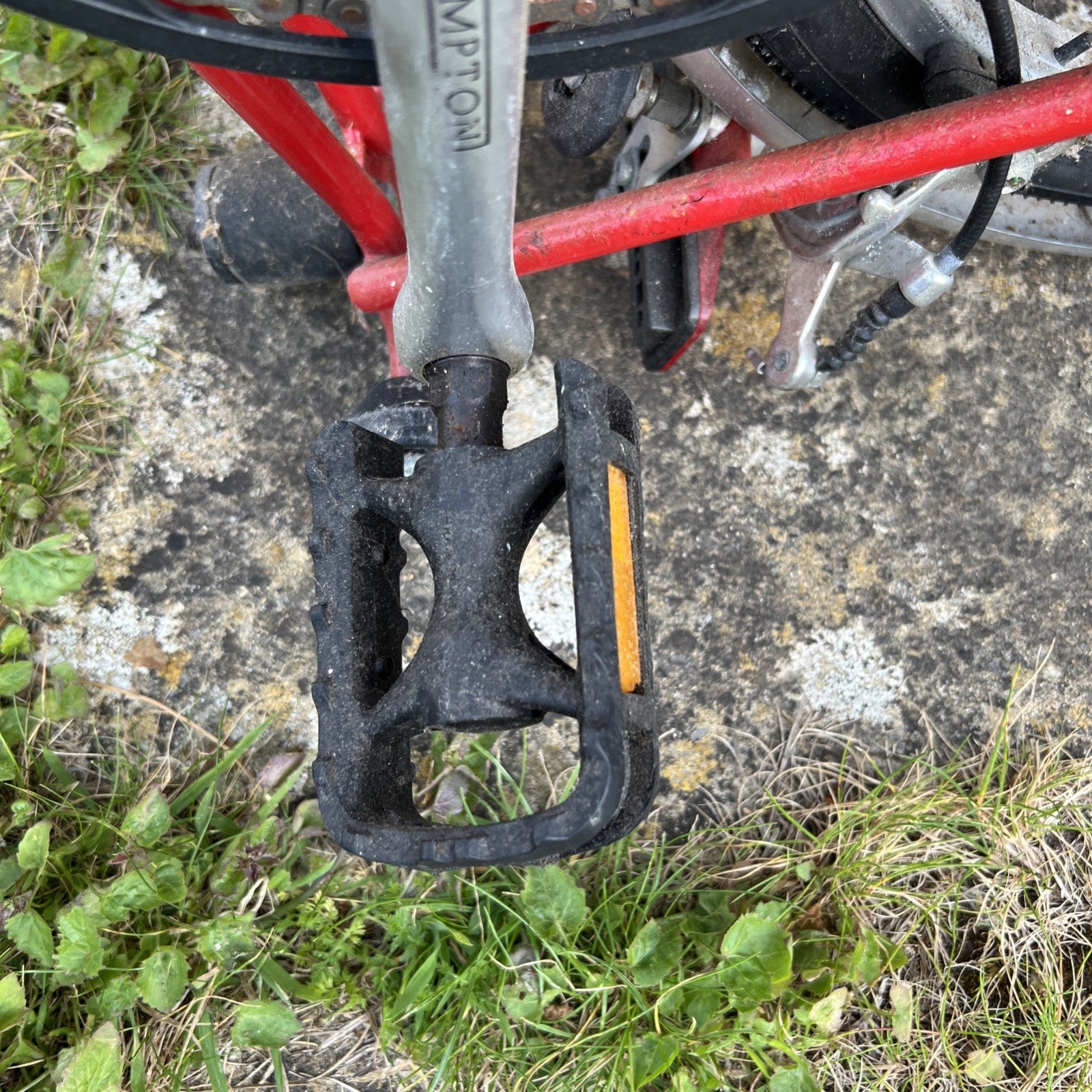 Brompton Bike Red.  Model L3.   Year 2004.  Poor Condition .