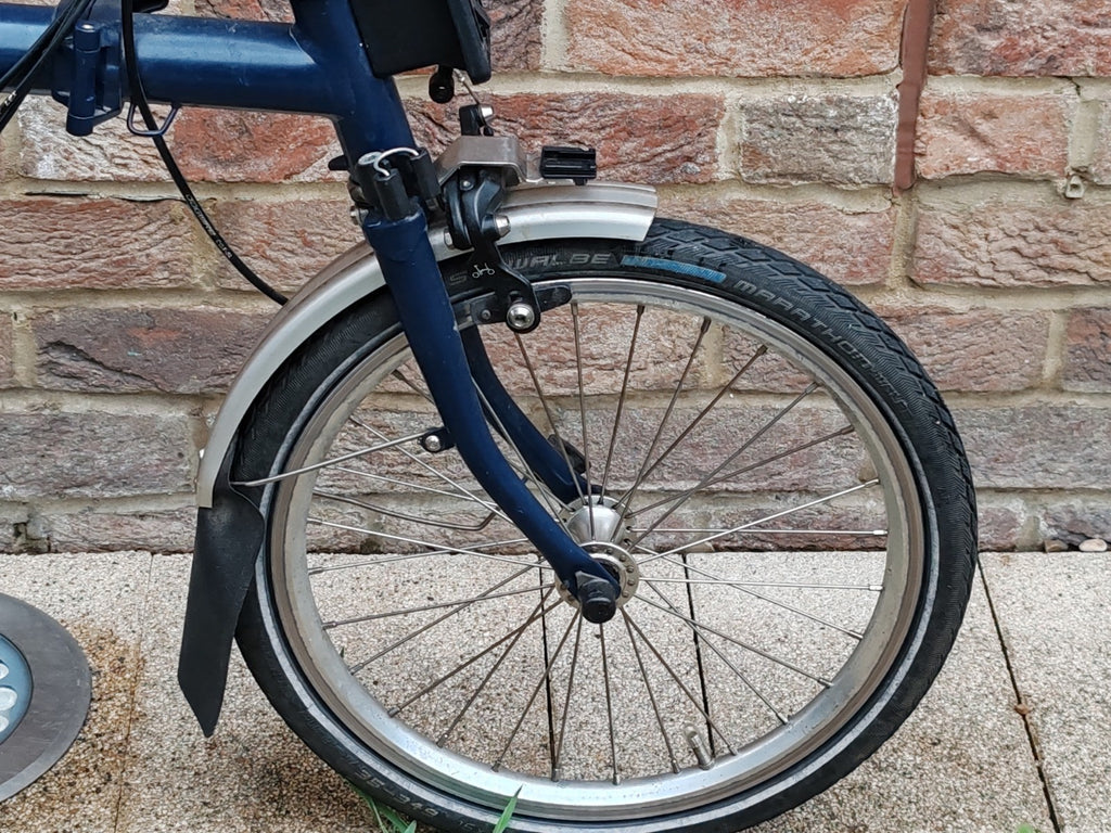 Brompton S6LFolding Bike 2021 Blue 6 Speed Mudguards 16" Wheels
