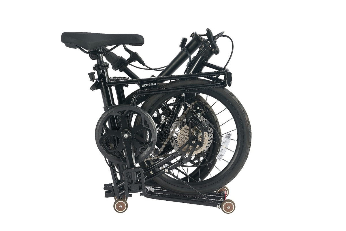 Folding Bicycle 16" Wheel Alloy 7SP Shimano Gear,3-Way Folding,DualDisc-16AF03BL