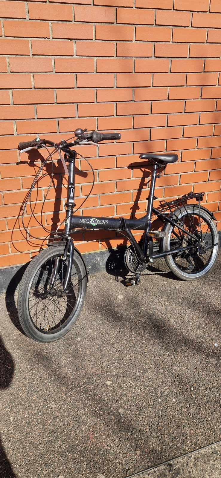 Ecosmo Black Folding Bike | New | 7 Speed | Rear Bike Rack