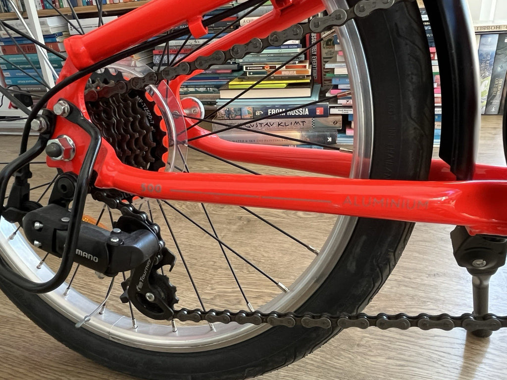 Oxylane 500 Folding Bike - Red