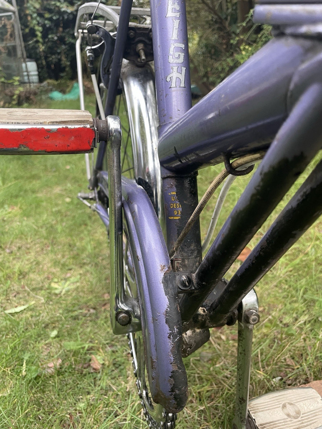 Raleigh Stowaway 1976 Folding Bike Purple Sturmey Archer Desirable Brooks Saddle