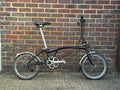 Brompton M6R Black Folding Bike 6-Speed,  2020 Model