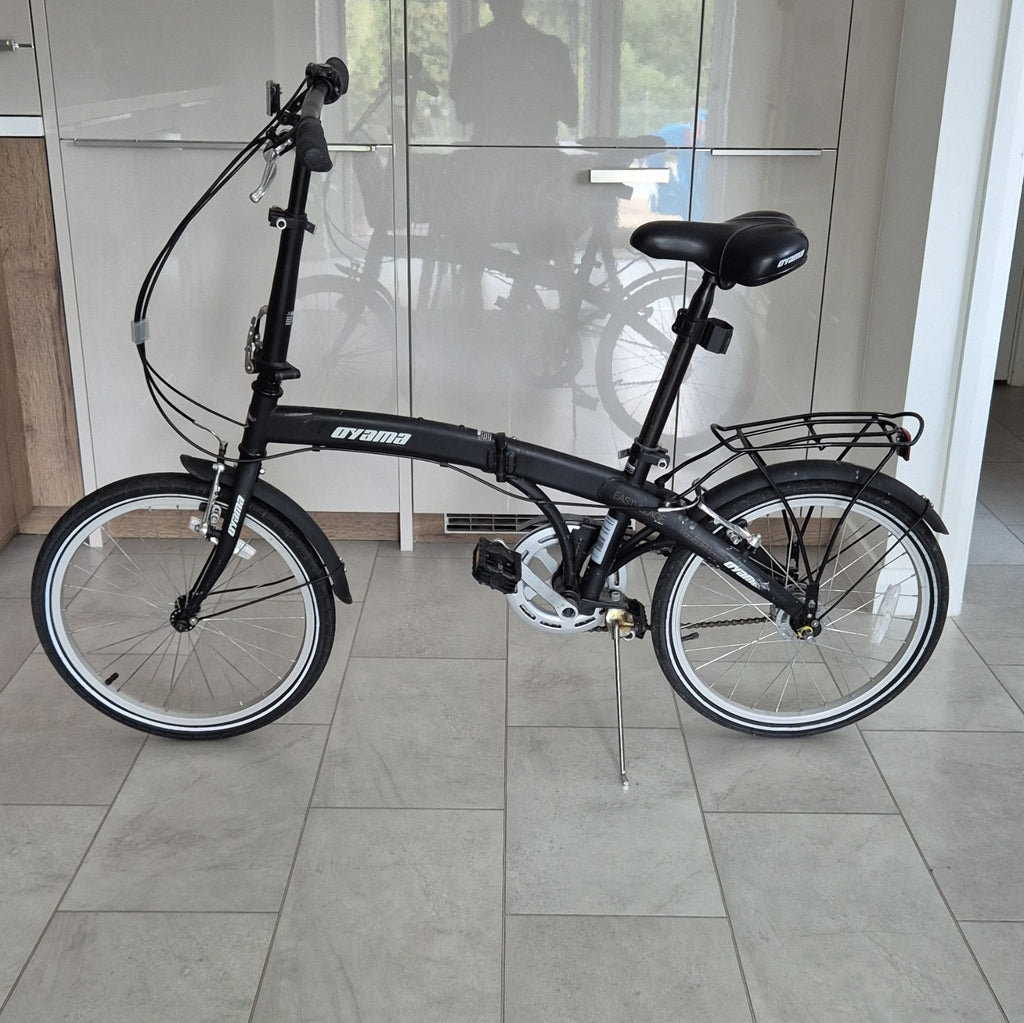 Oyama Eastvillage Folding Bike 3-Speed Shimano Nexus Hub Gears Twist Grip Black