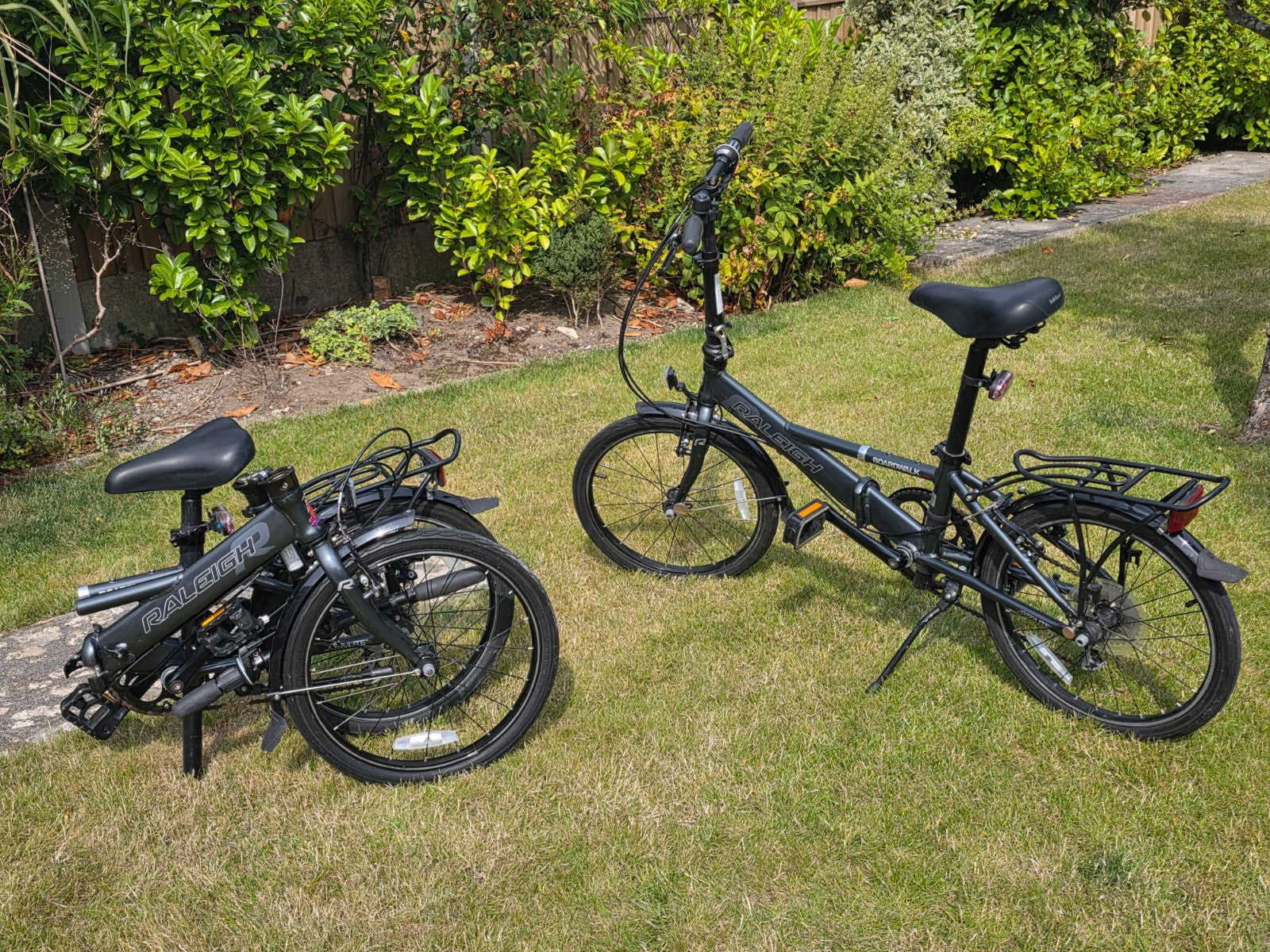 TWO Raligh Boardwalk folding bicycles -very good condition.