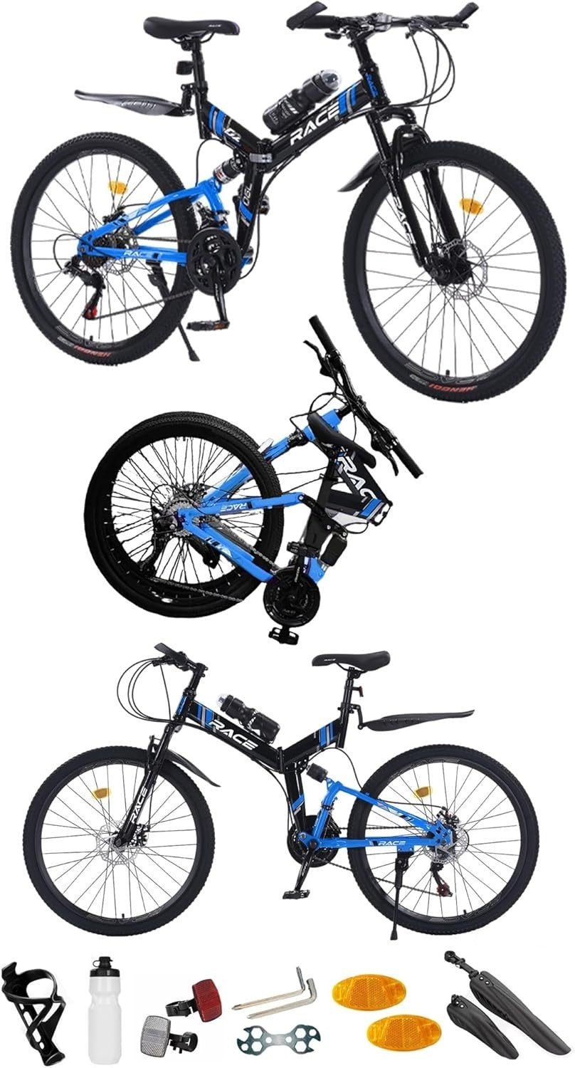 26", 27.5" Foldable Lightweight Adult Mountain Bike Urban & Trail Riding