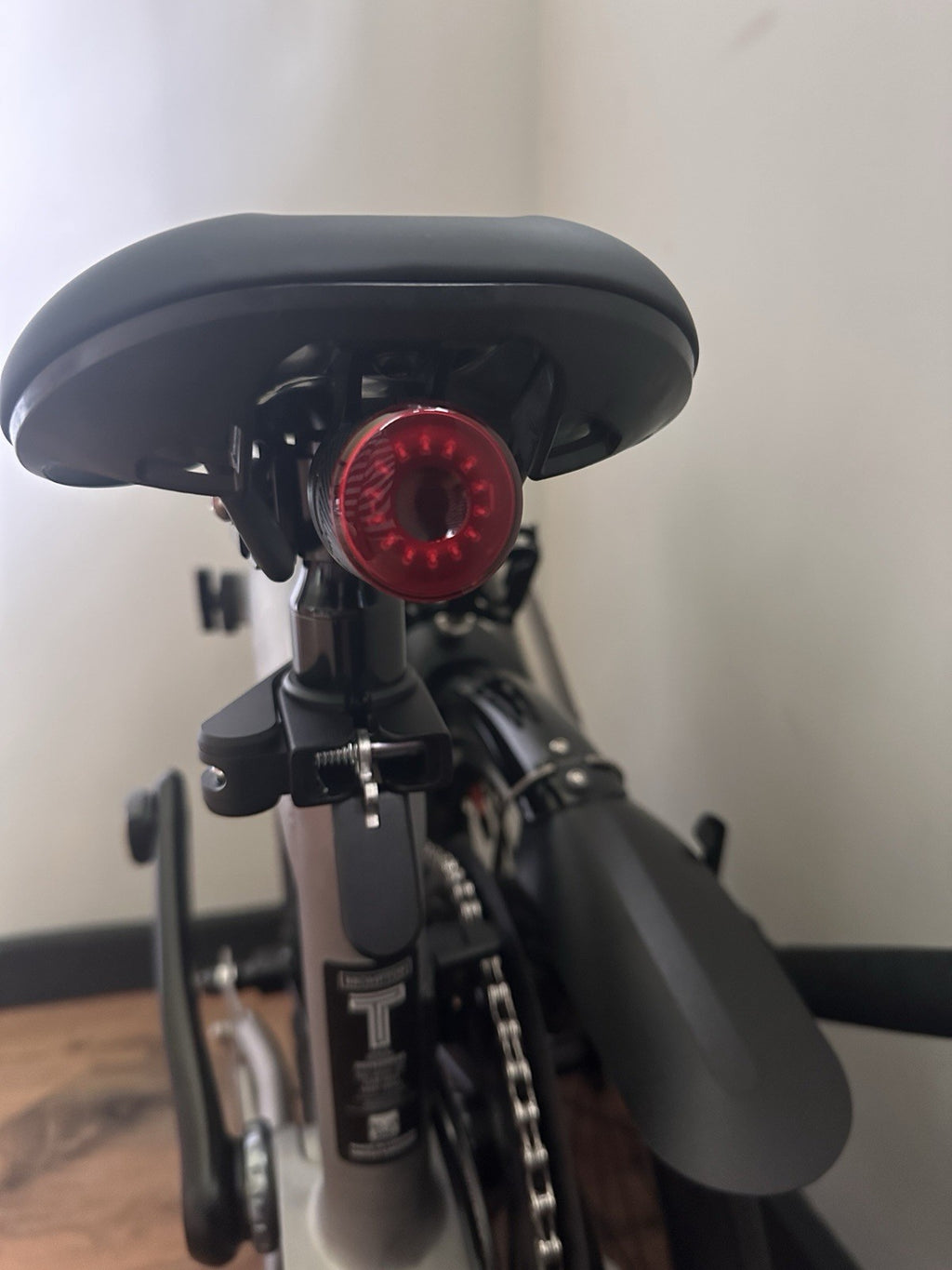 BRAND NEW Brompton T-Line Folding Bike with Quad Lock phone holder and lights
