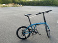 Carrera Intercity Disc 8-Speed Folding Bike.  Edition Matte Teal Blue 20inch