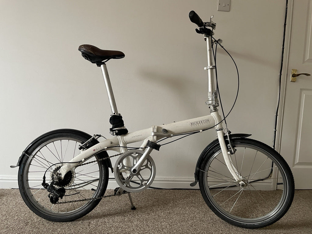 Bickerton Junction 1607 Foldable Bike White 20 Inch Wheels Great Condition