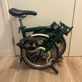 Brompton Green Folding Bike M3L serviced
