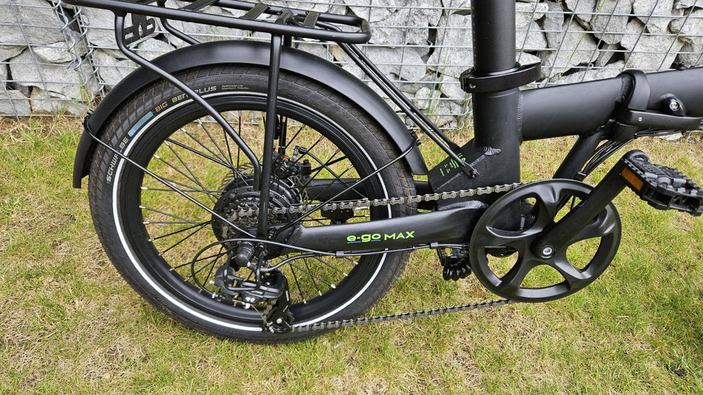E-Go Max Folding Bike (Black) 20 Inch Wheels 250W Including Storage Bag