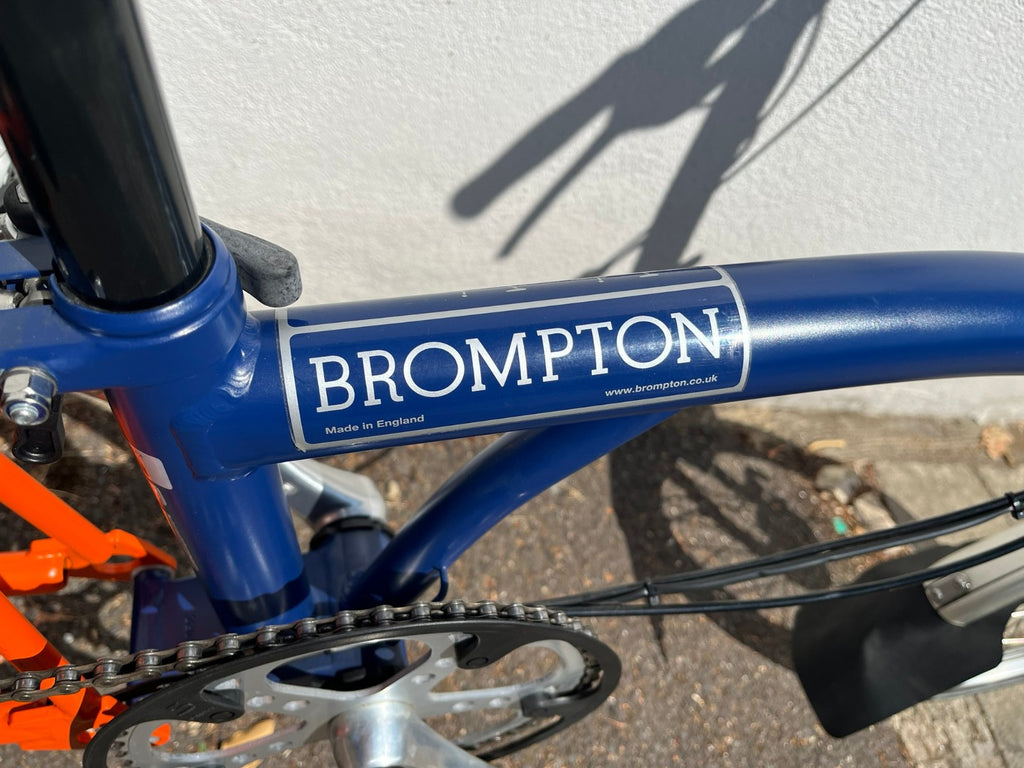 Brompton M3L C Line Dynamo Light 3 speed Navy Blue Red M-type Folding Bike