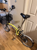 Brompton M6L 6-Speed Folding Bike Yellow 16in Steel Frame M-Type Mudguards