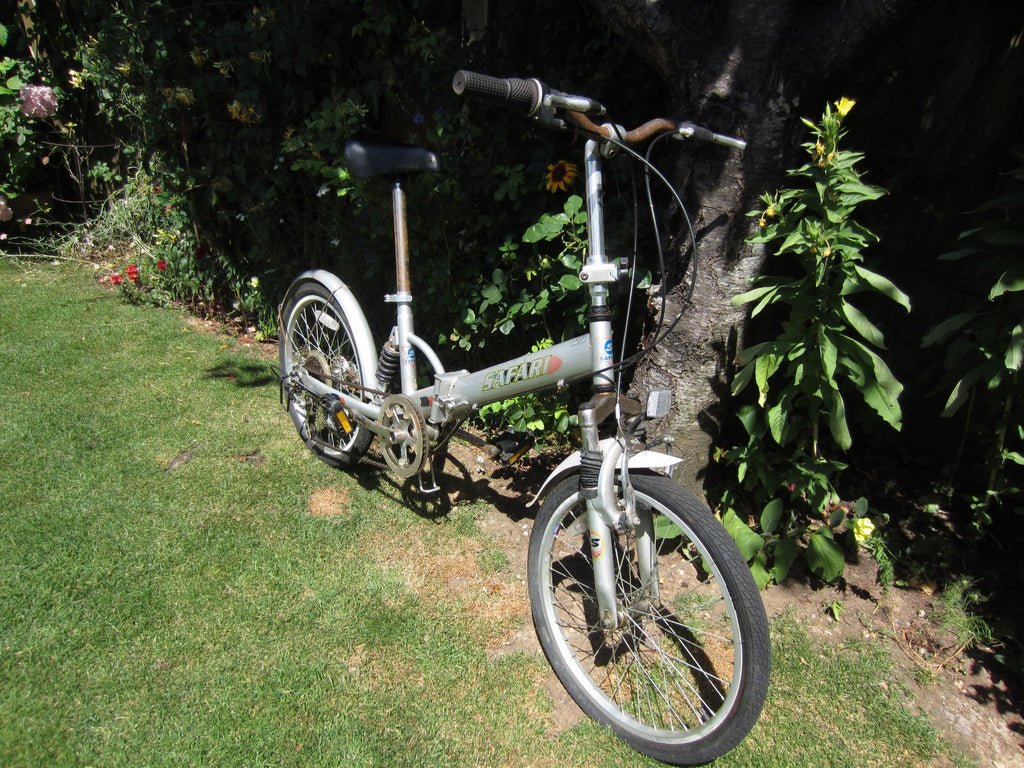 SAFARI FOLD UP BIKE UNISEX FULL SUSPENSION 7 SPEED 20' FOLDING BICYCLE BARGAIN