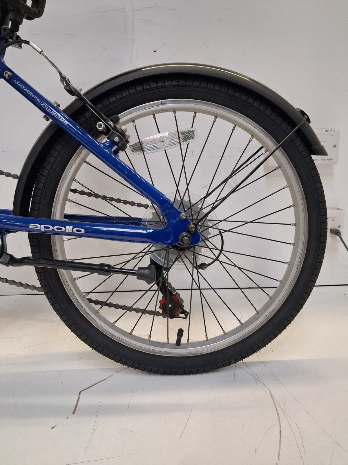 Apollo Tuck 6 Speed 20″ Aluminum Folding Bike - One Size - Blue (Damaged)