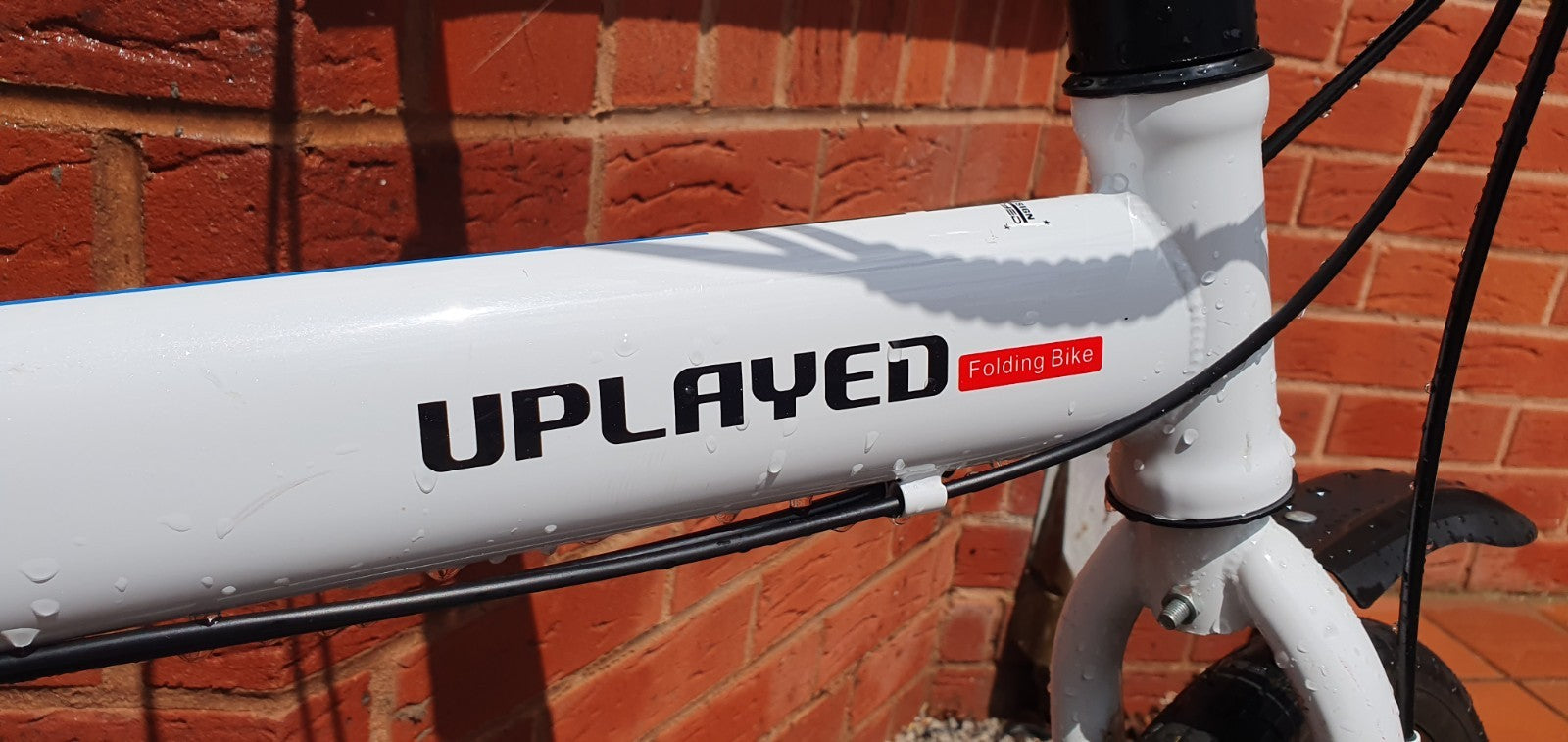 UPLAYED Folding Bike 20in White/Black