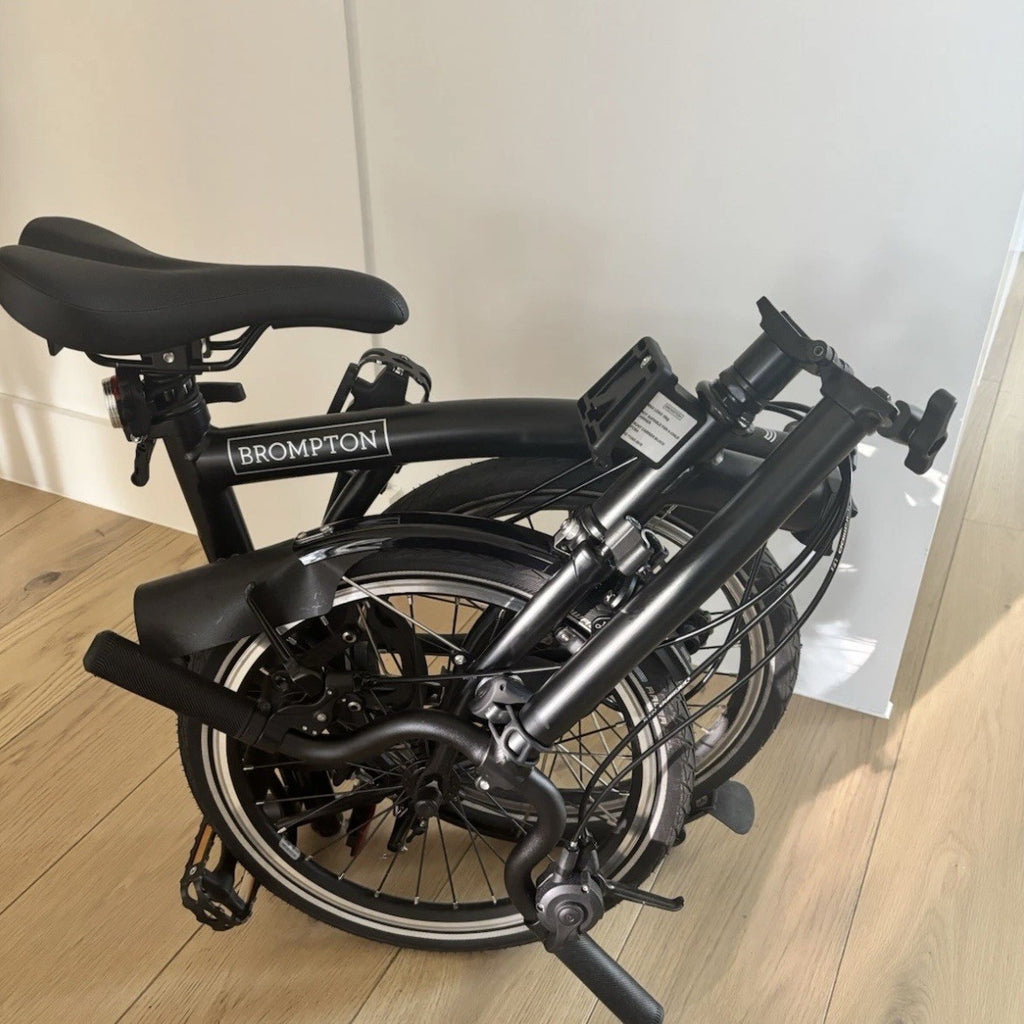 Brompton C Line 2- Speed Black Folding High Handlebar Bike 2023 Great Conditon