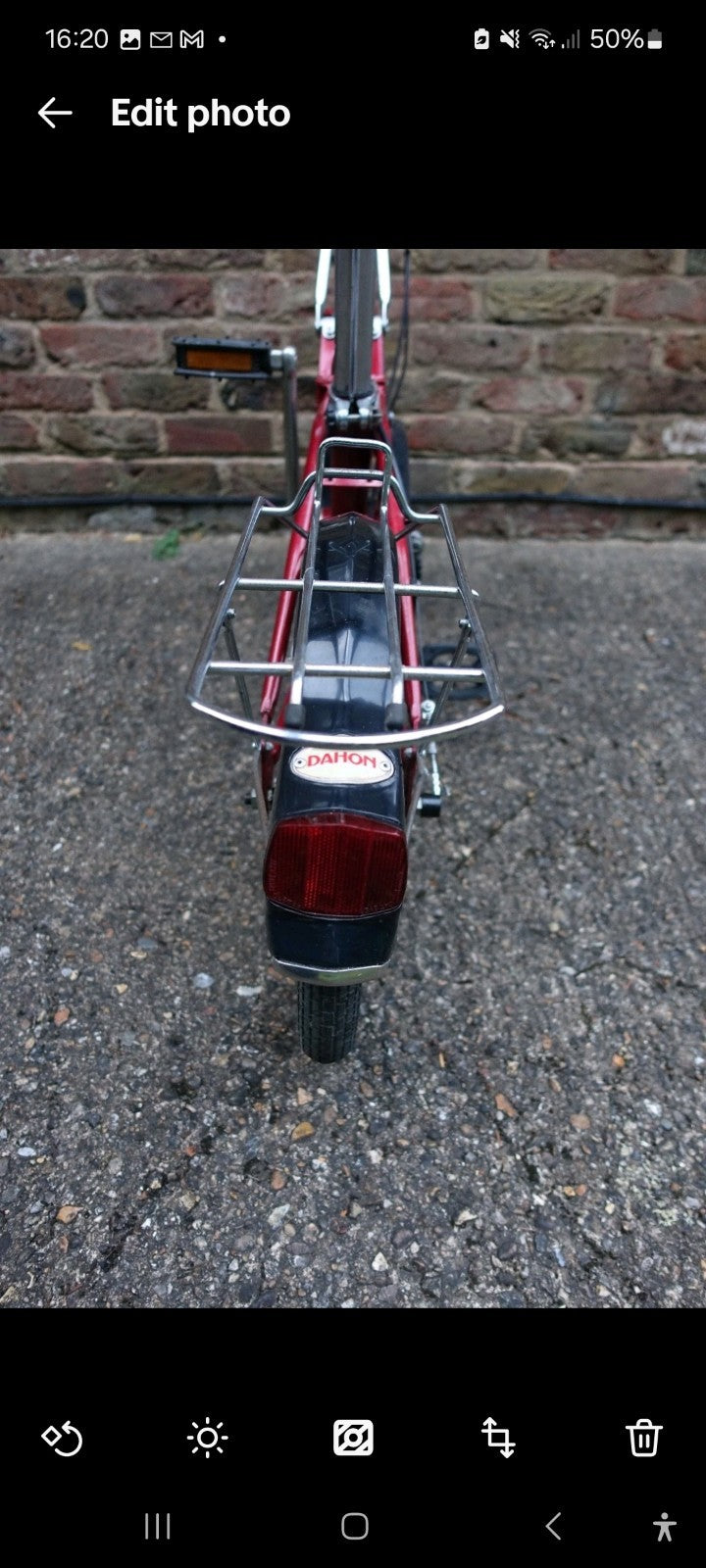 Pair Vintage DAHON III Folding Bikes E203 3-Speed Retro Red Camper Caravan Boat