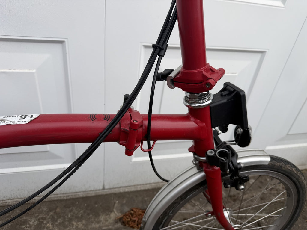 Brompton C Line M6L (6 Speed) folding bicycle - RED 2021 Good Condition