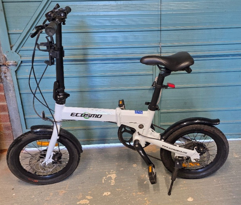 ECOSMO 16" Lightweight Alloy Folding City Bike Bicycle,6 Speeds, Dual Disc brake