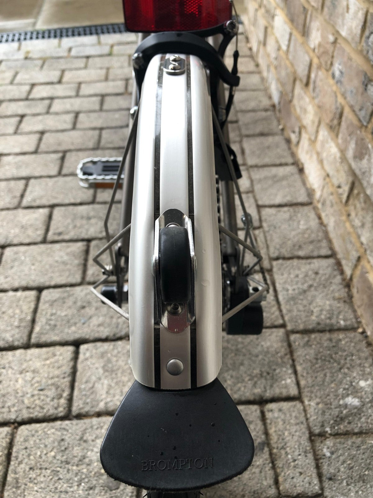Brompton Signal Orange Superlight Titanium RARE S6L-X with Brooks - WORLD POST